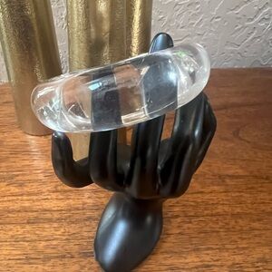 Clear Acrylic Bangle Bracelet